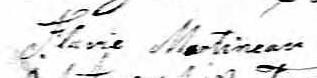 Signature de Flavie Martineau: 6 février 1837 Signature de Flavie Martineau: 6 février 1837