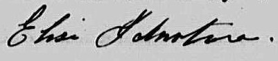 Signature d'Elise Johnston: 7 avril 1863 Signature d'Elise Johnston: 7 avril 1863