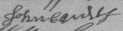 Signature de John Carrey: 13 septembre 1887 Signature de John Carrey: 13 septembre 1887