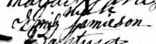 Signature d'Emuly Jamieson: 24 juillet 1869 Signature d'Emuly Jamieson: 24 juillet 1869