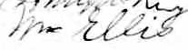 Signature de Wm Ellis: 2 février 1870 Signature de Wm Ellis: 2 février 1870