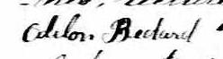 Signature d'Odilon Bedard: 27 mars 1871 Signature d'Odilon Bedard: 27 mars 1871