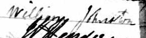 Signature de William Johnston: 13 mai 1841 Signature de William Johnston: 13 mai 1841