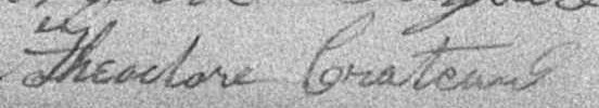 Signature de Théodore Croteau: 13 avril 1896 Signature de Théodore Croteau: 13 avril 1896