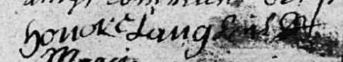 Signature de Honoré Langlois: 5 décembre 1661 Signature de Honoré Langlois: 5 décembre 1661