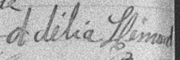 Signature d'Adélia Hémond: 24 janvier 1898 Signature d'Adélia Hémond: 24 janvier 1898