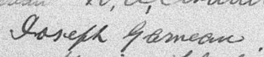 Signature de Joseph Garneau: 27 mai 1895