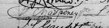 Signature de H. Charpeney Ptre: 8 août 1881 Signature de H. Charpeney Ptre: 8 août 1881
