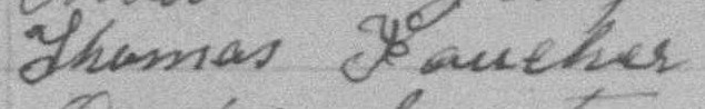 Signature de Thomas Faucher: 26 septembre 1892 Signature de Thomas Faucher: 26 septembre 1892