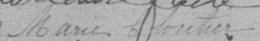 Signature de Marie Cloutier: 15 février 1887 Signature de Marie Cloutier: 15 février 1887