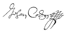 Signature de Jehan Cochon: Signature de Jehan Cochon: