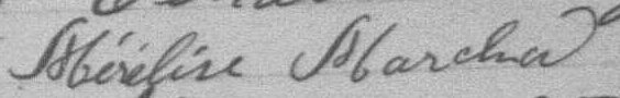 Signature de Mérélise Marchand: 26 août 1889 Signature de Mérélise Marchand: 26 août 1889