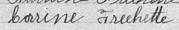Signature de Corine Frechette: 9 avril 1893 Signature de Corine Frechette: 9 avril 1893