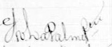 Signature d'Av. Lapalme ptre: 3 novembre 1889 Signature d'Av. Lapalme ptre: 3 novembre 1889