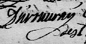 Signature de Dumuiray: 22 avril 1754 Signature de Dumuiray: 22 avril 1754