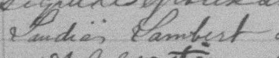 Signature de Laudias Lambert: 11 janvier 1892 Signature de Laudias Lambert: 11 janvier 1892
