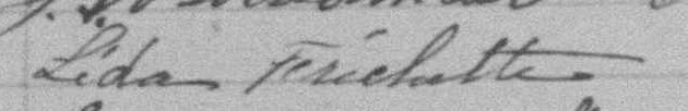 Signature de Leda Frechette: 31 octobre 1892 Signature de Leda Frechette: 31 octobre 1892