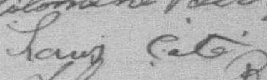 Signature de Louis Côté: 13 juillet 1891 Signature de Louis Côté: 13 juillet 1891