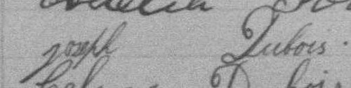Signature de Joseph Dubois: 26 octobre 1891 Signature de Joseph Dubois: 26 octobre 1891