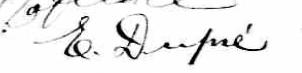 Signature de E. Dupré: 24 février 1903 Signature de E. Dupré: 24 février 1903