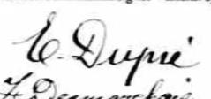 Signature de E. Dupré: 23 octobre 1907 Signature de E. Dupré: 23 octobre 1907