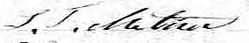 Signature deL. T. Metive: 11 février 1850 Signature deL. T. Metive: 11 février 1850