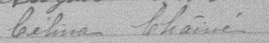 Signature de Célina Chaîné: 2 septembre 1892 Signature de Célina Chaîné: 2 septembre 1892