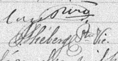 Signature de Pierre Théberge: 21 décembre 1893