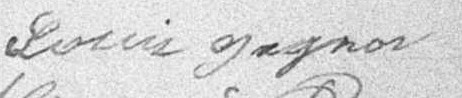 Signature de Louis Gagnon: 16 septembre 1895 Signature de Louis Gagnon: 16 septembre 1895