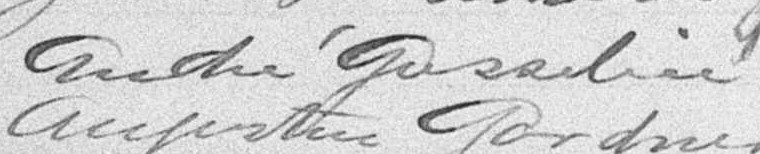 Signature d'André Gosselin: 14 octobre 1895 Signature d'André Gosselin: 14 octobre 1895
