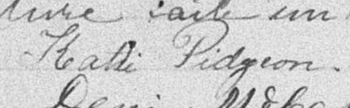 Signature de Katie Pidgeon: 4 juin 1896