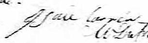 Signature de Isaïe Carrier: 13 janvier 1836