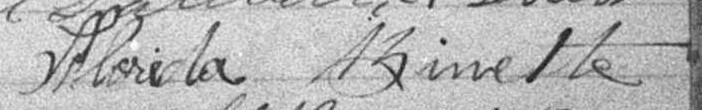 Signature de Florida Binette: 19 juillet 1897 Signature de Florida Binette: 19 juillet 1897
