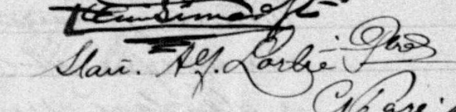 Signature de Stan. Alf. Lortie Ptre: 4 octobre 1897 Signature de Stan. Alf. Lortie Ptre: 4 octobre 1897