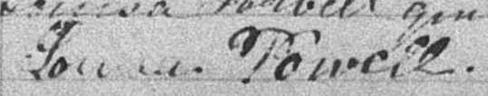 Signature de Louisa Powell: 13 décembre 1897 Signature de Louisa Powell: 13 décembre 1897