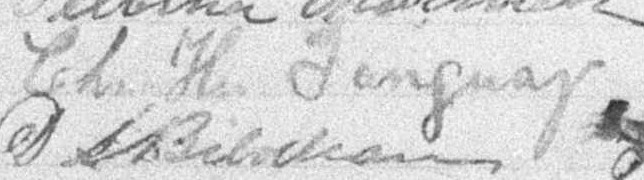Signature de Ch. H. Tanguay: 31 août 1898 Signature de Ch. H. Tanguay: 31 août 1898