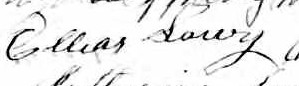 Signature d'Ellias Lowry: 2 août 1869 Signature d'Ellias Lowry: 2 août 1869