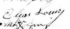 Signature d'Elias Loury: 10 septembre 1869 Signature d'Elias Loury: 10 septembre 1869