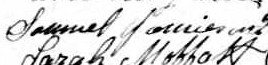 Signature de Samuel Jamieson: 11 avril 1866