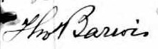 Signature de Ths Barrois: 12 mai 1866 Signature de Ths Barrois: 12 mai 1866