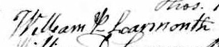 Signature de William L Learmouth: 24 juin 1867 Signature de William L Learmouth: 24 juin 1867