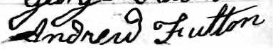 Signature de Andrew Fulton: 14 juin 1840 Signature de Andrew Fulton: 14 juin 1840