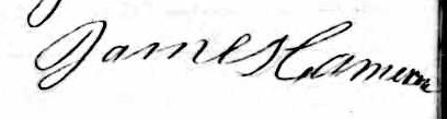 Signature de James Cameron: 21 janvier 1847