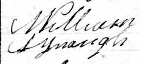 Signature de William Lynaugh: 30 mai 1847 Signature de William Lynaugh: 30 mai 1847