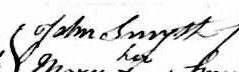 Signature de John Smyth: 27 janvier 1852 Signature de John Smyth: 27 janvier 1852