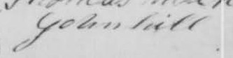 Signature de John Hill: 8 janvier 1856 Signature de John Hill: 8 janvier 1856
