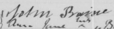 Signature de John Baine: 16 août 1857 Signature de John Baine: 16 août 1857