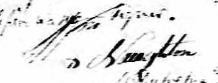 Signature de Wm Naughton: 21 septembre 1830 Signature de Wm Naughton: 21 septembre 1830