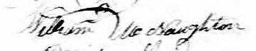 Signature de William McNaughton: 2 mai 1837 Signature de William McNaughton: 2 mai 1837