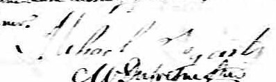 Signature de Michael Fogarty: 15 décembre 1831 Signature de Michael Fogarty: 15 décembre 1831